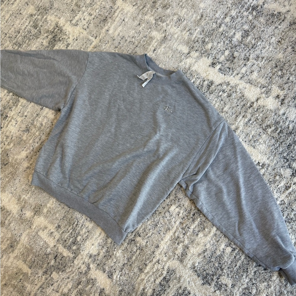 Gray Crewneck women Sweater